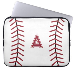 Capa Para Notebook Caso de Laptop de Baseball em Monograma