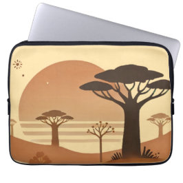Capa Para Notebook Caso de Laptop 🌅 - 🌅 de Elegância Africana Sunse