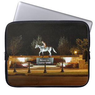 Capa Para Notebook Caso de Laptop de Saratoga com Estátua de Cavalo D