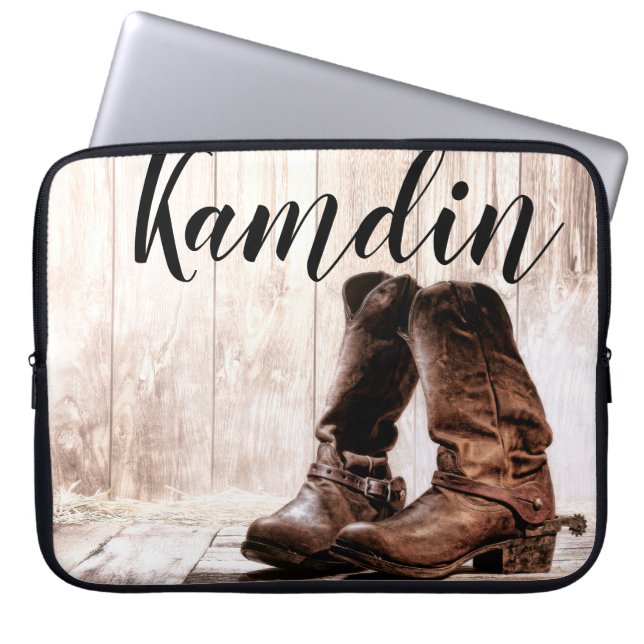 Capa Para Notebook Caso de Laptop Personalizado Boot País Russo Oeste (Frente)