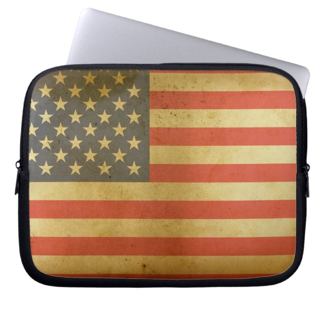 Capa Para Notebook Caso do Laptop de Sinalizador Americano (Frente)