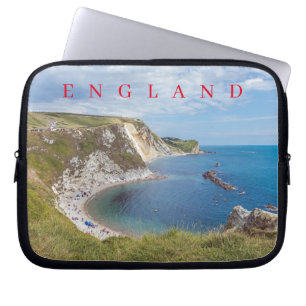 Capa Para Notebook Caso do laptop de vista do Dorset Man O'War Beach