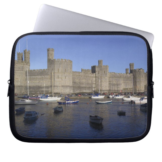 Capa Para Notebook Castelo de Caernarfon, Gwynedd, País de Gales (RF) (Frente)