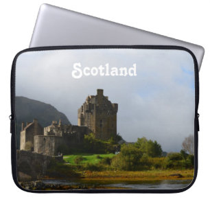 Capa Para Notebook Castelo de Eileen Donan no outono adiantado
