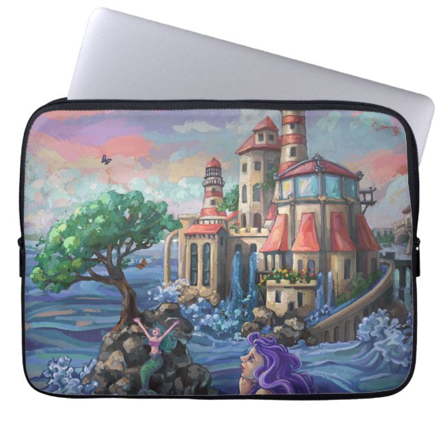Capa Para Notebook Castelo de Sereia (Frente)