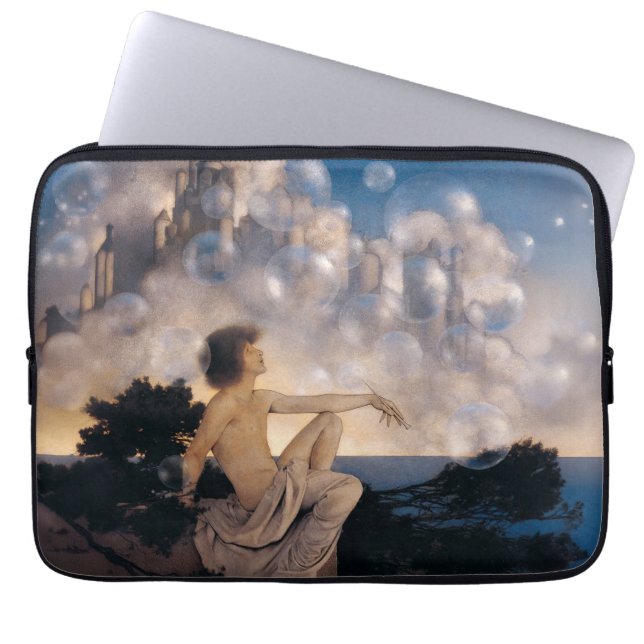 Capa Para Notebook Castelos no Ar de Maxfield Parrish 1904 Fantasia V (Frente)