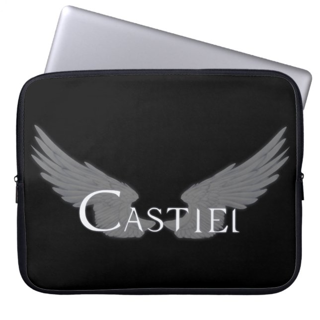 Capa Para Notebook Castiel de queda com branco de asas (Frente)