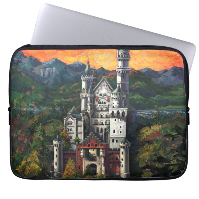 Capa Para Notebook Castle Schloss Neuschwanstein (Frente)