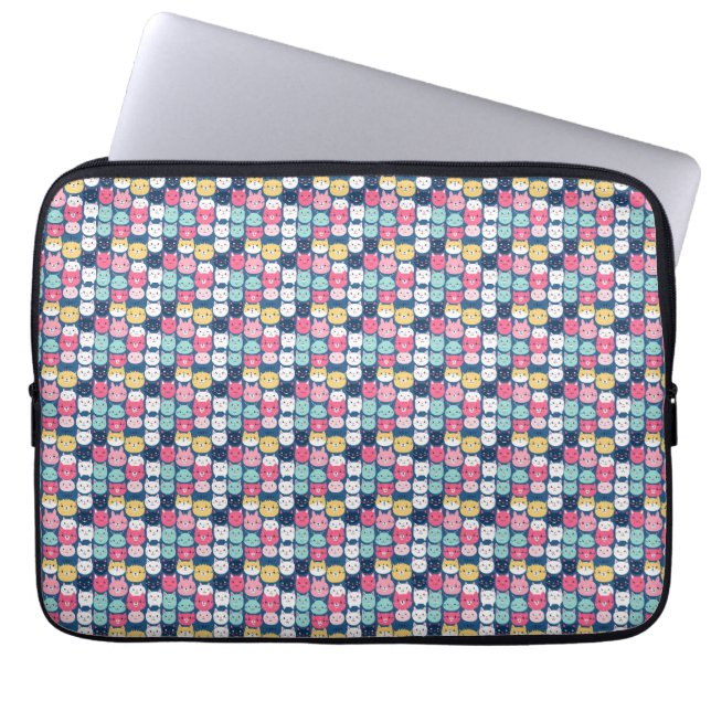 Capa Para Notebook Cat Art | Facas de Gato Cuto (Frente)