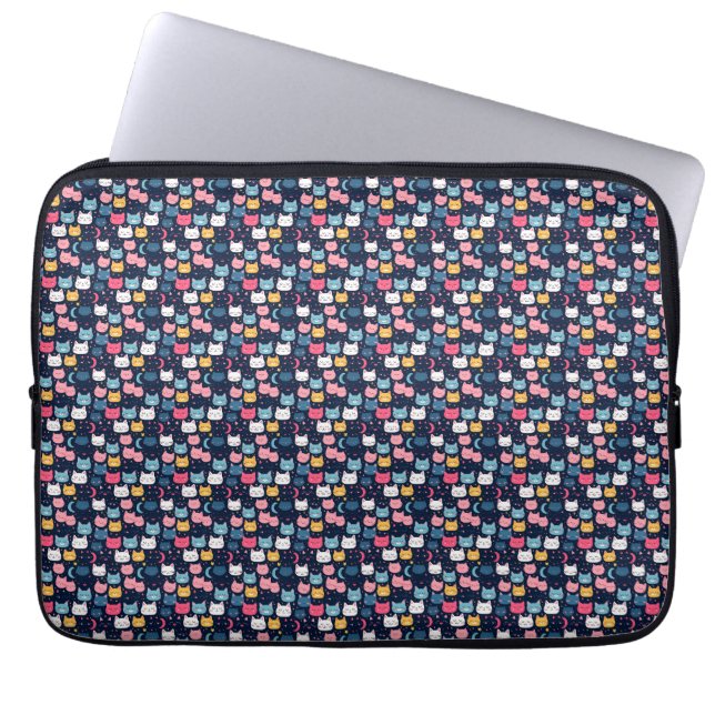 Capa Para Notebook Cat Art | Facas de Gato Cuto (Frente)