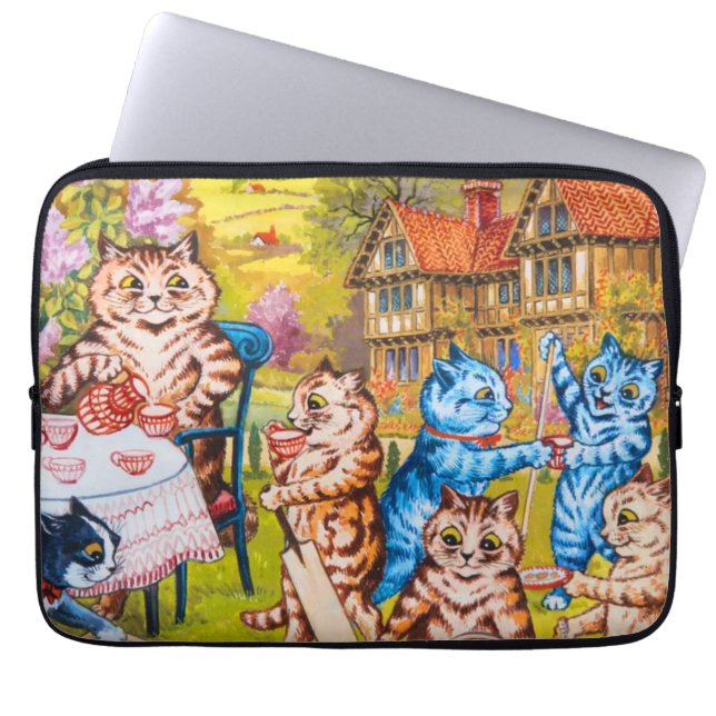 Capa Para Notebook Cat Garden Party (Frente)
