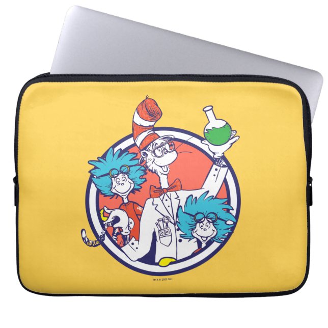 Capa Para Notebook Cat no Hat & Lab Tech One Lab Tech 2 (Frente)