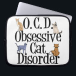 Capa Para Notebook Cat Obcecado<br><div class="desc">Eu tenho transtorno obsessivo do gato. Eu sou TOC para todos os meus gatos bonitos. Um presente engraçado para alguém louco por gatinhos. Eu adoro gatos,  eles são a minha obsessão.</div>