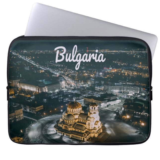 Capa Para Notebook Catedral da Bulgária Capital Sofia Alexander Nevsk (Frente)