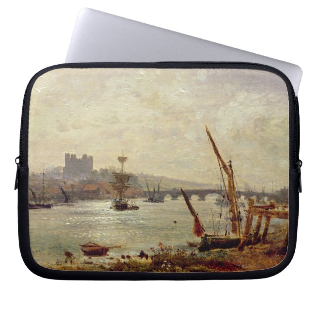 Capa Para Notebook Catedral de Rochester e castelo, c.1820-30 (óleo (Frente)