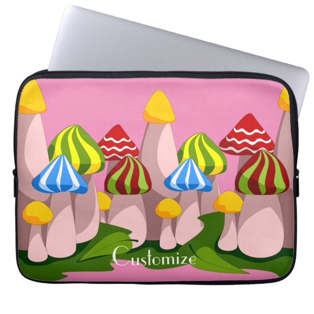 Capa Para Notebook Catedral Magia de Cogumelos Thunder_Cove (Frente)