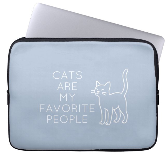 Capa Para Notebook Cats are my favorite people (Frente)