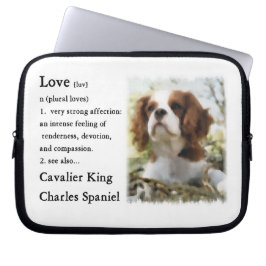 Capa Para Notebook Cavalier King Charles Spaniel Art Love Is