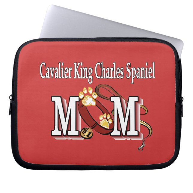Capa Para Notebook Cavalier King Charles Spaniel Mamãe Gifts (Frente)