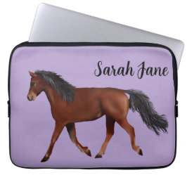 Capa Para Notebook Cavalo Árabe Marrom