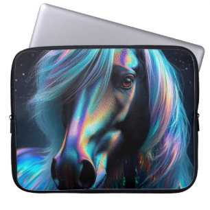 Capa Para Notebook Cavalo com Características Iridescentes