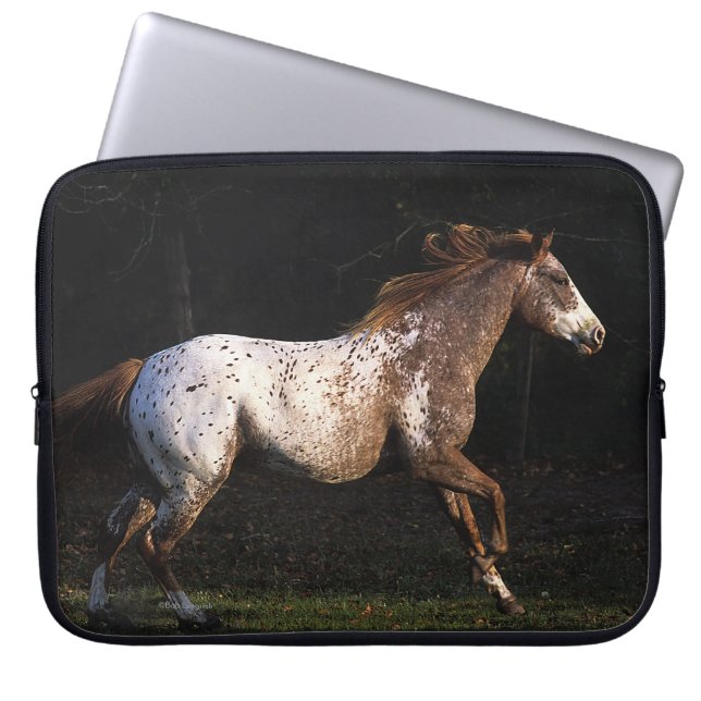 Capa Para Notebook Cavalo do Appaloosa que funciona 4 (Frente)
