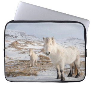 Capa Para Notebook Cavalo Islandês Blonduos, Islândia