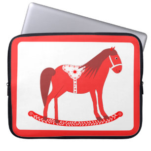 Capa Para Notebook Cavalo Rocco de Natal escandinavo