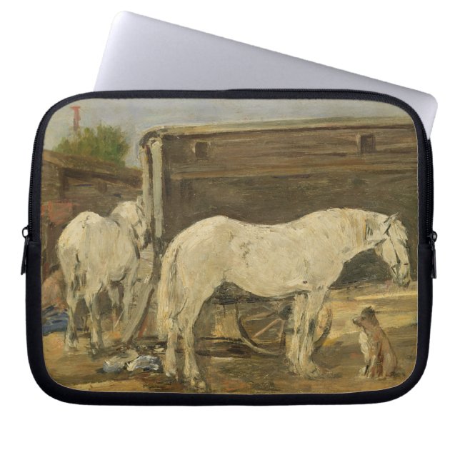 Capa Para Notebook Cavalos aciganados, c.1885-90 (óleo em canvas) (Frente)