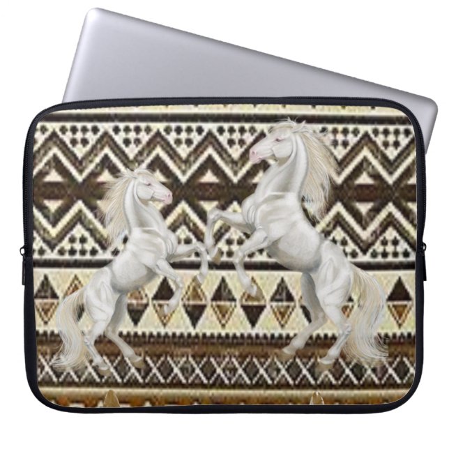 Capa Para Notebook Cavalos de bolsa de laptop (Frente)