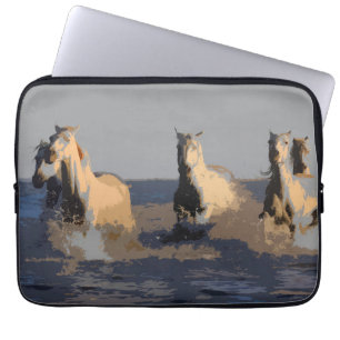 Capa Para Notebook Cavalos do mar - Cavalos selvagens