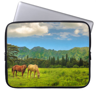 Capa Para Notebook Cavalos Havaianos, Pico de Hokulei, Traje Wettico