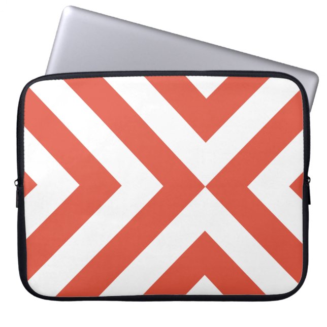 Capa Para Notebook Cavalos Laranja e Branco (Frente)