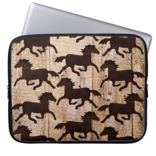 Capa Para Notebook Cavalos ocidentais do país nos presentes de