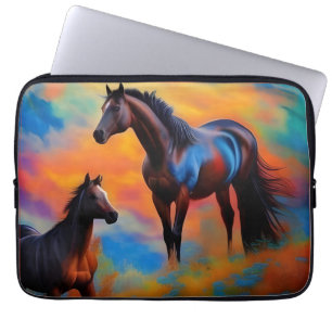 Capa Para Notebook Cavalos Selvagens