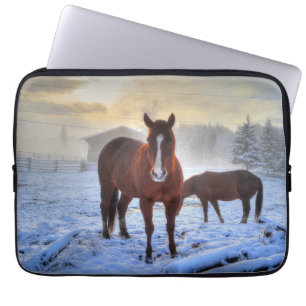 Capa Para Notebook Cavalos - Tema Ocidental Americano