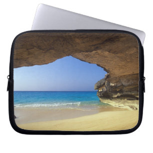 Capa Para Notebook Caverna na Baía Francesa, Ilha de San Salvador,