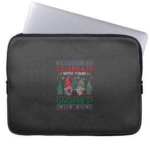Capa Para Notebook Celebre Gnomies Natal Gnomos Árvores Rena