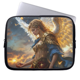 Capa Para Notebook Celestial Sentinel - Anjo do amanhecer e divino