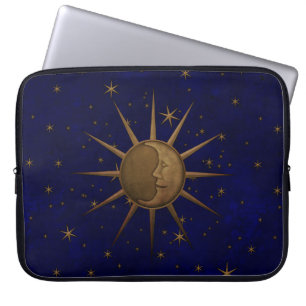 Capa Para Notebook Celestial Sun Moon Starry Night