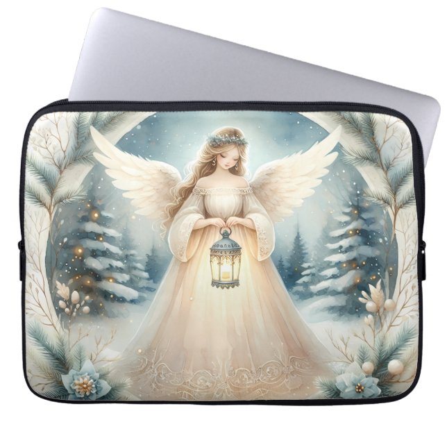 Capa Para Notebook Celestial Winter Angel Lantern of Hope (Frente)