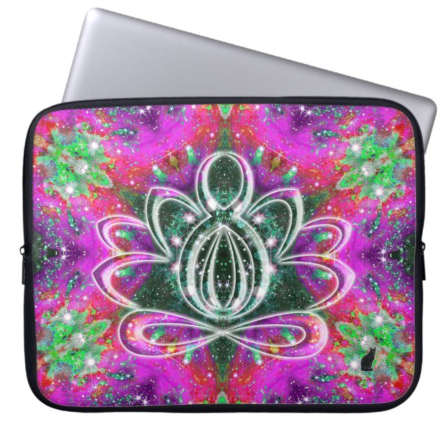 Capa Para Notebook Celestial Zen Lotus (Frente)
