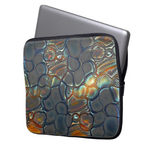 Capa Para Notebook Células de cinza queimadas, manchadas à luz de our