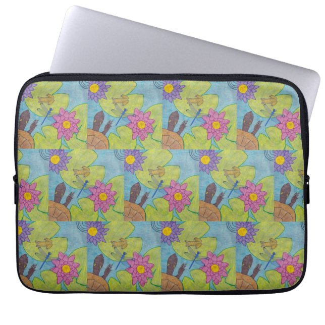 Capa Para Notebook Cena de Lagoa - Capinha de Laptop (Frente)