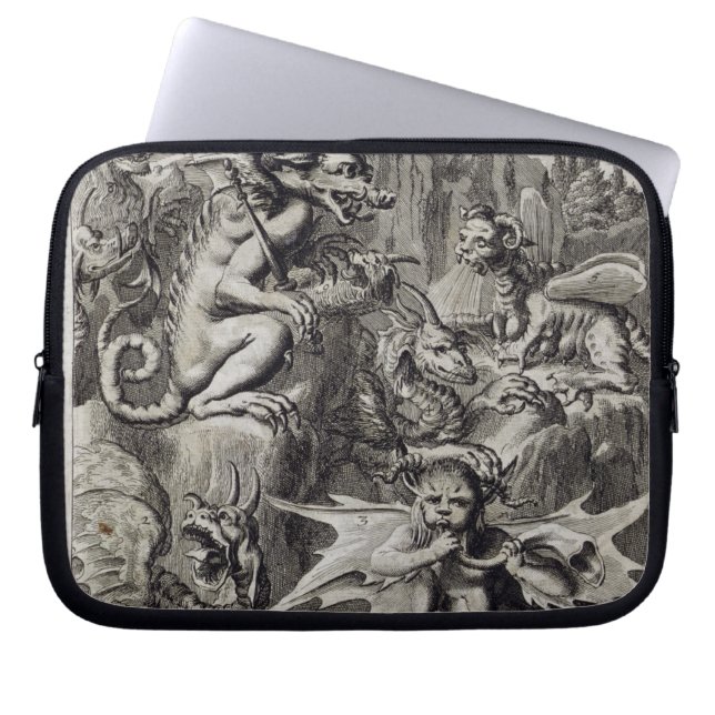 Capa Para Notebook Cena do inferno, ilustração da peça 3 Cha do livro (Frente)