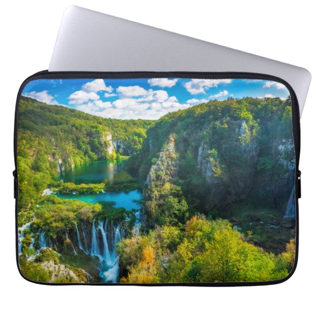 Capa Para Notebook Cenário de cascata elegante, Croácia (Frente)