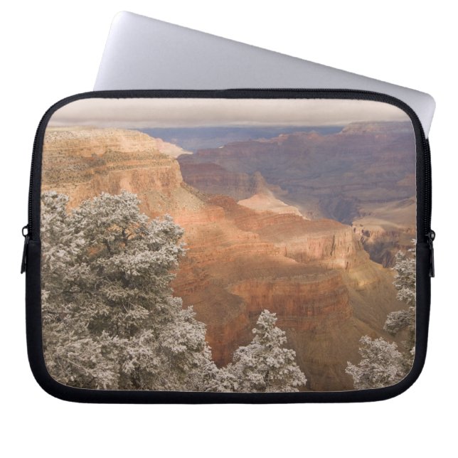 Capa Para Notebook Cenário de paisagem invernal nevada ao longo do su (Frente)