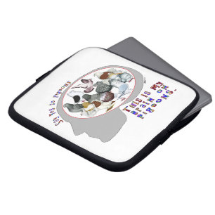 Capa Para Notebook Cérebro Em Pombos
