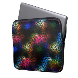 Capa Para Notebook Cérebro ou intestino de alienígena colorido e acha
