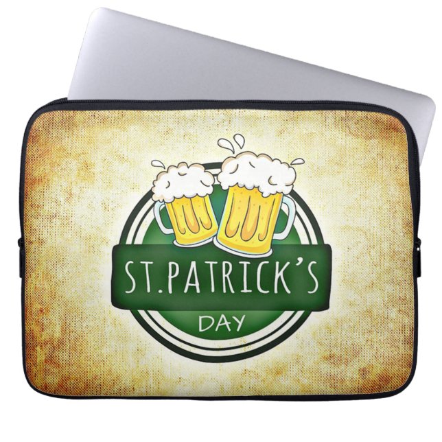 Capa Para Notebook Cervejas do Dia de São Patrício (Frente)